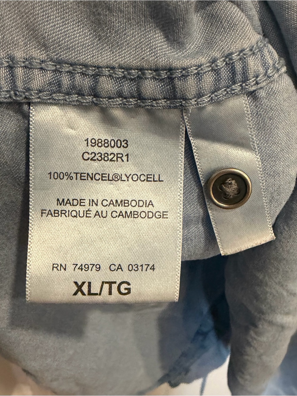 Parasuco Light Blue Denim Tie-Front Jacket - Picture 4 of 4